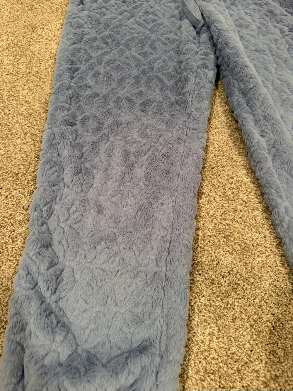 No Boundaries Plush Quilted Blue Pajama‎ Pants